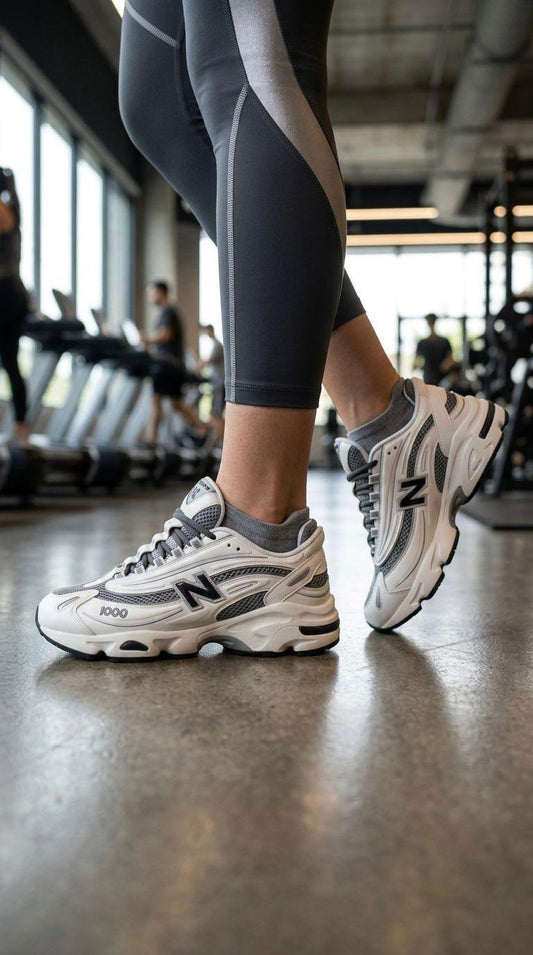 New Balance 1000 White and Silver Женски Обувки