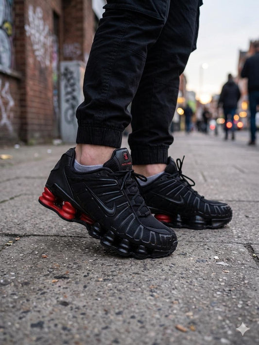 NIKE SHOX TL BLACK AND RED  Мъжки Маратонки
