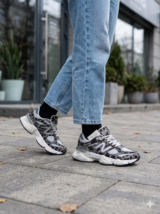 New Balance 9060 Silver Leopard Женски Обувки