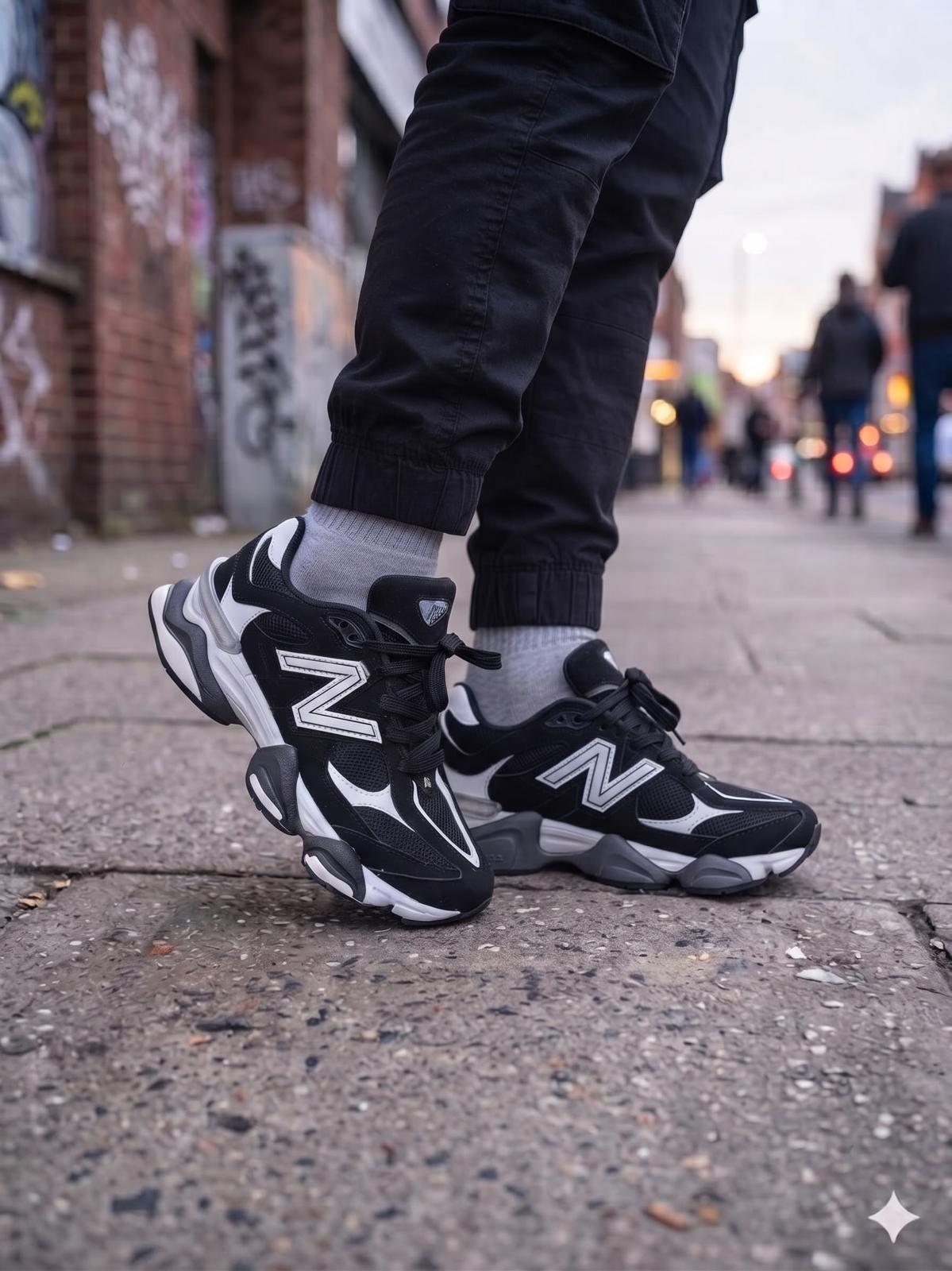 New Balance 9060 Black and White Мъжки Маратонки