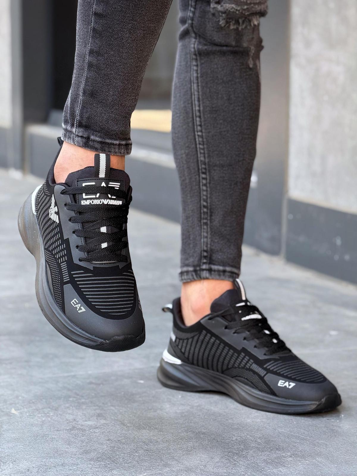 EA7 Мъжки Маратони - Черно и бяло